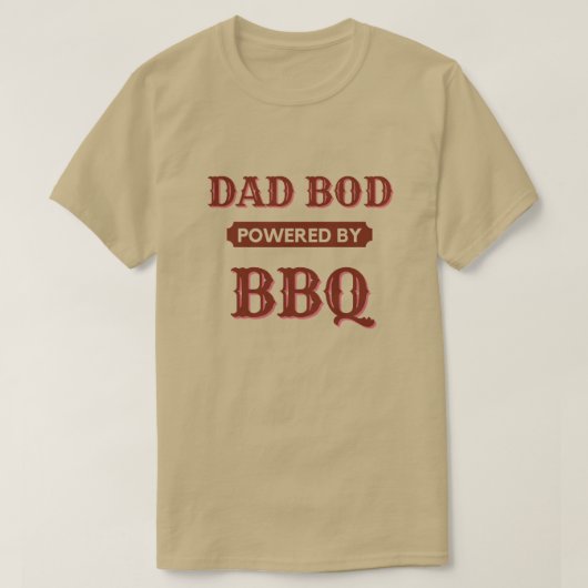 Papa Bod met BBQ T-Shirt (Design voorkant)