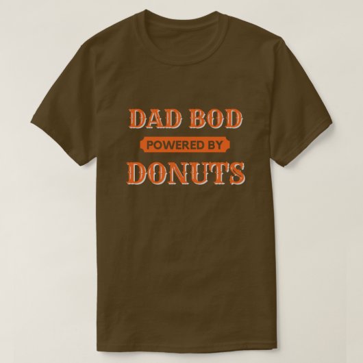 Papa Bod met Donuts T-Shirt (Design voorkant)