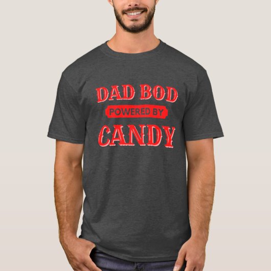 Papa Bod met Snoep T-Shirt (Voorkant)