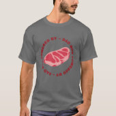 Papa Bod met steak T-shirt (Voorkant)