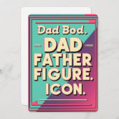 Papa Bod, Vaderfiguur, Icoon. - Vaderdag Kaart (Voorkant / Achterkant)