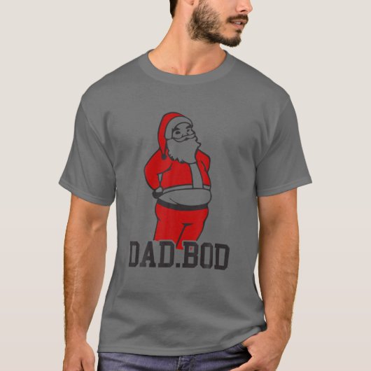 Papa Bod werkt met kerstcadeau voor kerstcadeautje T-shirt (Voorkant)