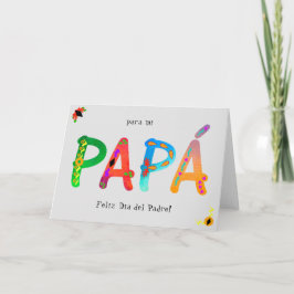 Papá Bold Geometric Boho Father's Day Card Kaart