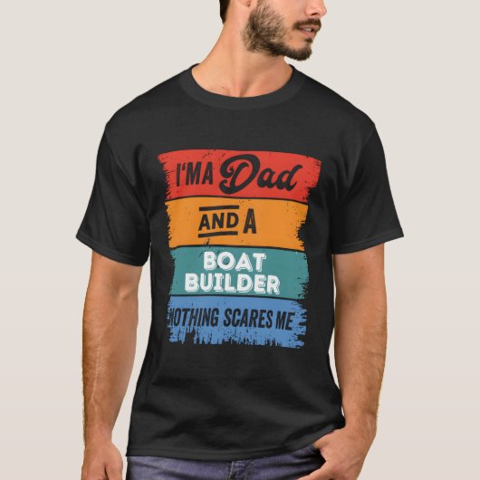 Papa Bootbouwer Trots Papa Legend T-shirt (Voorkant)