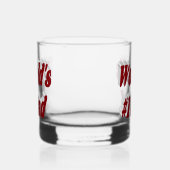 Papa bordeaux halve tekst whisky glas (Links)