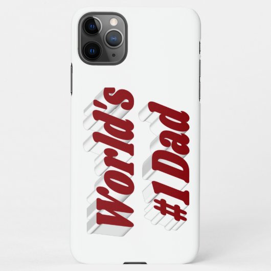 Papa bordeaux tekst Vaderdag iPhone Hoesje (Achterkant)