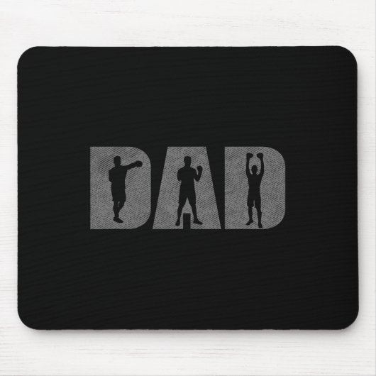 Papa Boxer Vaders Dag Boksen Liefhebber Box Gift T Muismat (Voorkant)