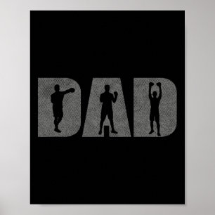 Papa Boxer Vaders Dag Boksen Liefhebber Box Gift T Poster