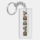 PAPA Brief Fotocollage Sleutelhanger (Voorkant Links)