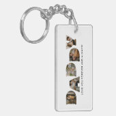 PAPA Brief Fotocollage Sleutelhanger (Voorkant Links)