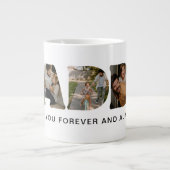 PAPA Brief Fotocollage Vaderdag Grote Koffiekop (Voorkant)