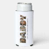 PAPA Brief Fotocollage Vaderdag Seltzer Blikjeskoeler (Seltzer Achterkant)