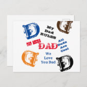 Papa Briefkaart (Voorkant / Achterkant)