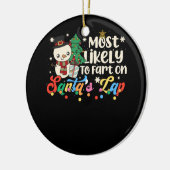 Papa Bug Funny Ladybug Lover Cute Dad Day Keramisch Ornament (Links)