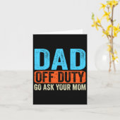 Papa Buitens Dienst Ga Vragen Aan Je Moeder Mannen Kaart (Gele Bloem)