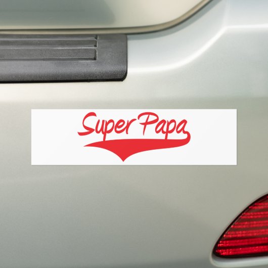 Papa. Bumpersticker (Op auto)