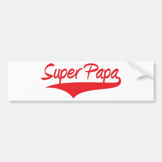 Papa. Bumpersticker (Voorkant)