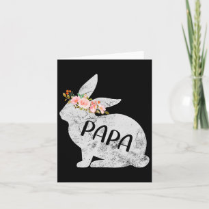 Papa Bunny bijpassende familie bloemkonijn konijn  Kaart