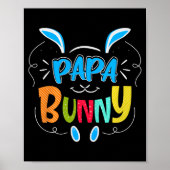 Papa Bunny Premium Tri-blend  Poster (Voorkant)
