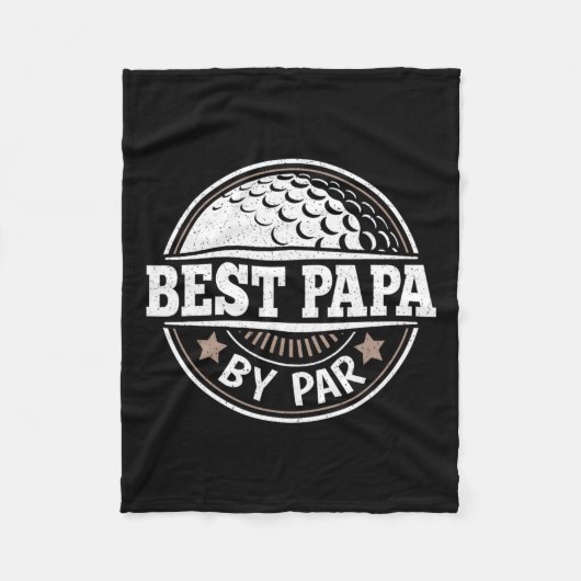Papa By Par golfspeler Papa Vaders Fleece Deken (Voorkant)