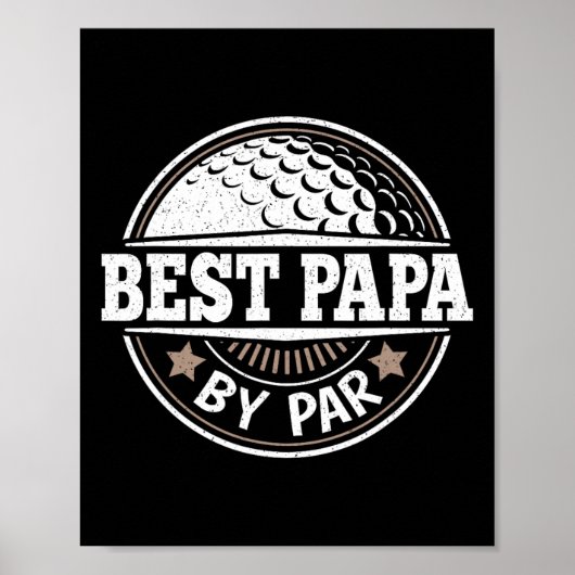 Papa By Par golfspeler Papa Vaders Poster (Voorkant)