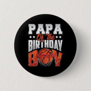 Papa Bysketbyll Verjaardag Jongen Familie Byller B Ronde Button 5,7 Cm