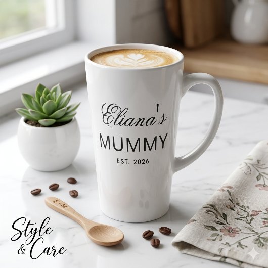 Papa cadeau latte mok met aangepaste tekst ontwerp