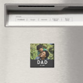 Papa cadeau met foto Vaderdag magneet (Insitu (Vaatwasser))