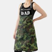 Papa Camoflage Camo Print Leger Veteraan Schort (Insitu)