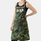 Papa Camouflage Camo Print Legerveteraan  Schort (Insitu)