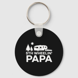 Papa Camping 5th Wheel Kampeerwagen Rv Vakantie Ca Sleutelhanger