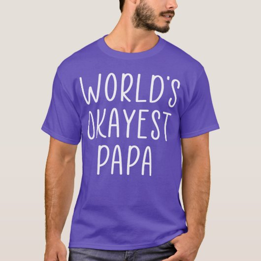 Papa citaat retro t-shirt (Voorkant)