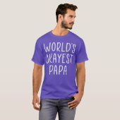 Papa citaat retro t-shirt (Voorkant volledig)