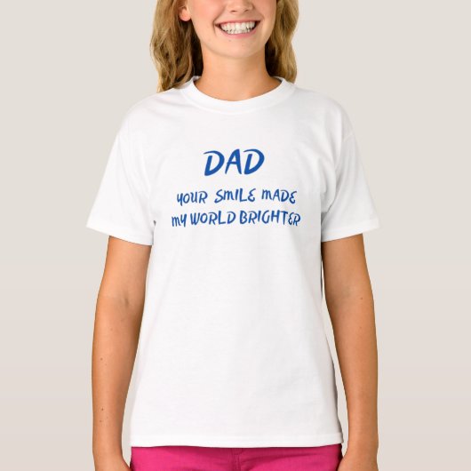 Papa citeert T-shirts voor meisjes (Voorkant)