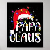 Papa Claus Christmas Family Matching Dad Daddy Xma Poster (Voorkant)