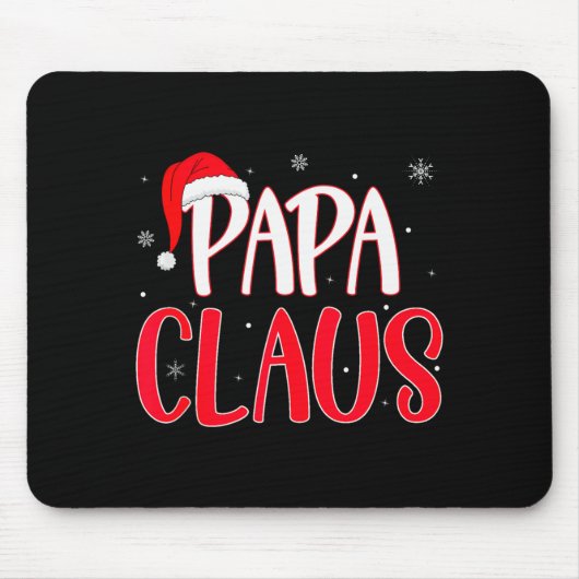 Papa Claus Christmas Family Matching Pajamas Funny Muismat (Voorkant)