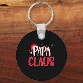 Papa Claus Christmas Family Matching Pajamas Funny Sleutelhanger (Voorkant)
