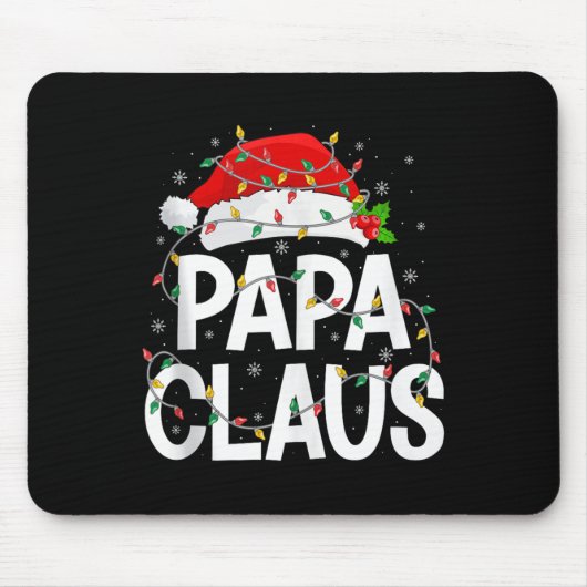 Papa Claus Christmas Lights Matching Family Santa  Muismat (Voorkant)
