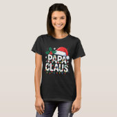 Papa Claus Christmas Lights Santa Family Matching  T-shirt (Voorkant volledig)