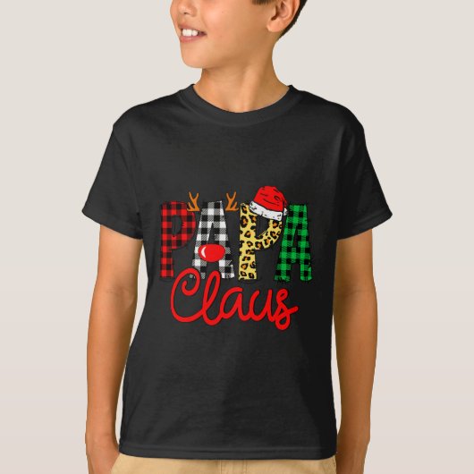 Papa Claus Funny Christmas Family Matching  T-shirt (Voorkant)