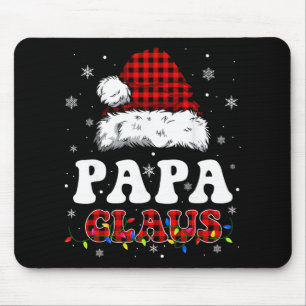 Papa Claus Grappige Kerstverlichting Pyjama Famili Muismat