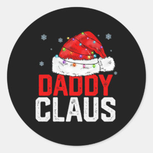 Papa Claus Grappige Xmas Familie Matching Opa Chr Ronde Sticker