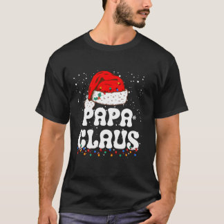 Papa Claus Kerst Papa Kerstman Familie Matching Pa T-shirt