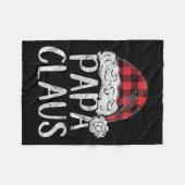 Papa Claus kerstkostume Gift Santa Matching F Fleece Deken (Voorkant (Horizontaal))