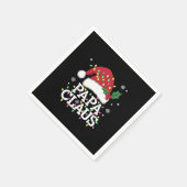 Papa Claus kerstlampjes Pajama familie komt overee Servet (Hoek)