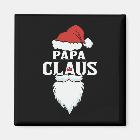 Papa Claus Kerstmis Magneet (Voorkant)