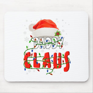 Papa Claus Kerstmis Pajama familie komt overeen me Muismat
