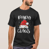 Papa Claus Kerstmis Pajama familie komt overeen me T-shirt (Voorkant)