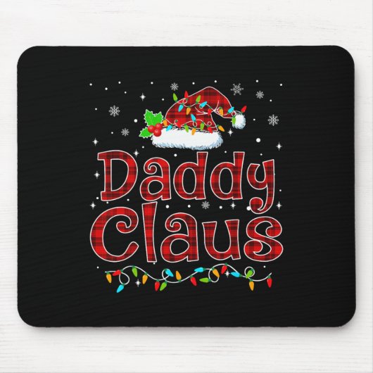 Papa Claus Kerstmis Pajama komt overeen met famili Muismat (Voorkant)