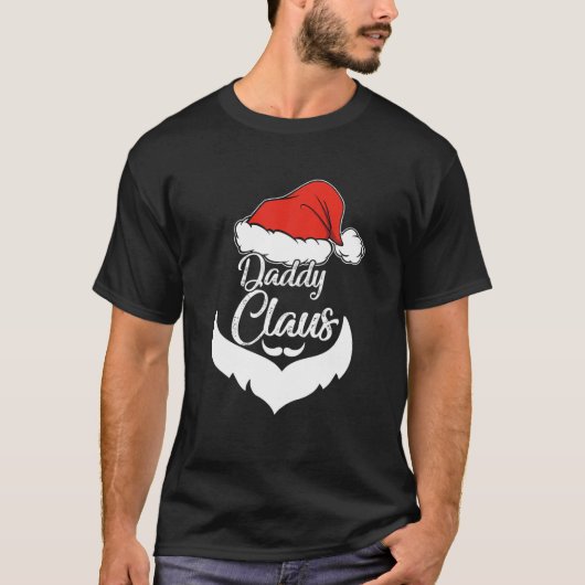 Papa Claus Kerstpyjamas Santa Costume T-shirt (Voorkant)